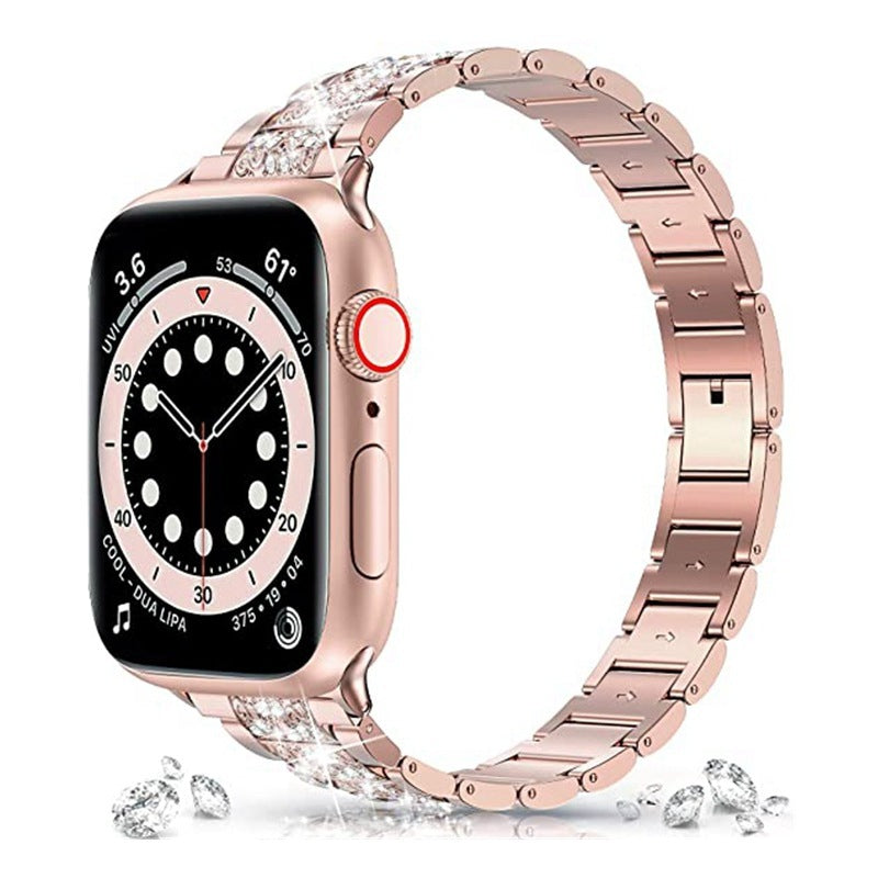 Stainless Steel Metal Strap Heart-shaped Woven Chain