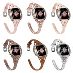 Handmade vintage metal bracelet fashion leather strap