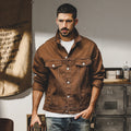Fashion American Classic Vintage Denim Jacket Men