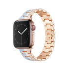 Rainbow Zinc Alloy Steel Band Metal Strap