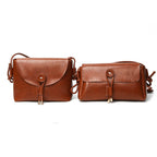 Oil Wax Leather Messenger Women's Fashion Shoulder Bag