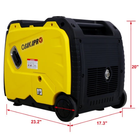 Super Quiet Inverter Generator 4500w Portable Generator Electric Start, Foldable Handle With Wheel,212cc 4 Stroke CARB EPA Compliant