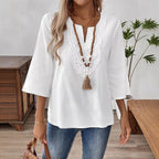 Elegant Fashion Solid Color Loose Shirt