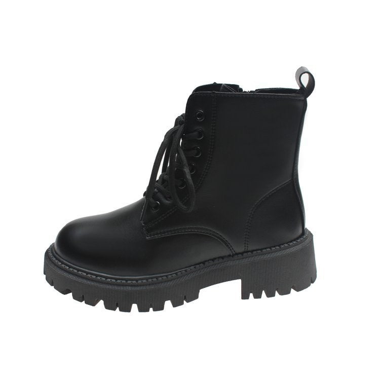 British Style Martin Boots For Women Fleece-lined Platform
